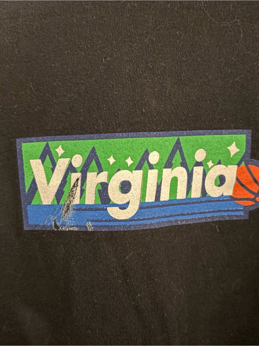 Virginia UVA Cavaliers Locker room access box logo Graphic Tee in Black